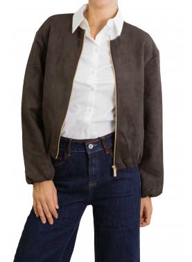 Giacca paricollo corta con zip   Only 